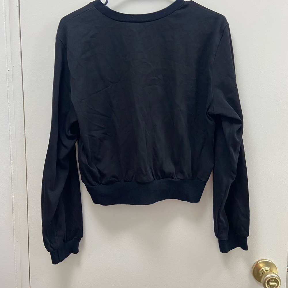 Astr the label black sweatshirt pullover style size small